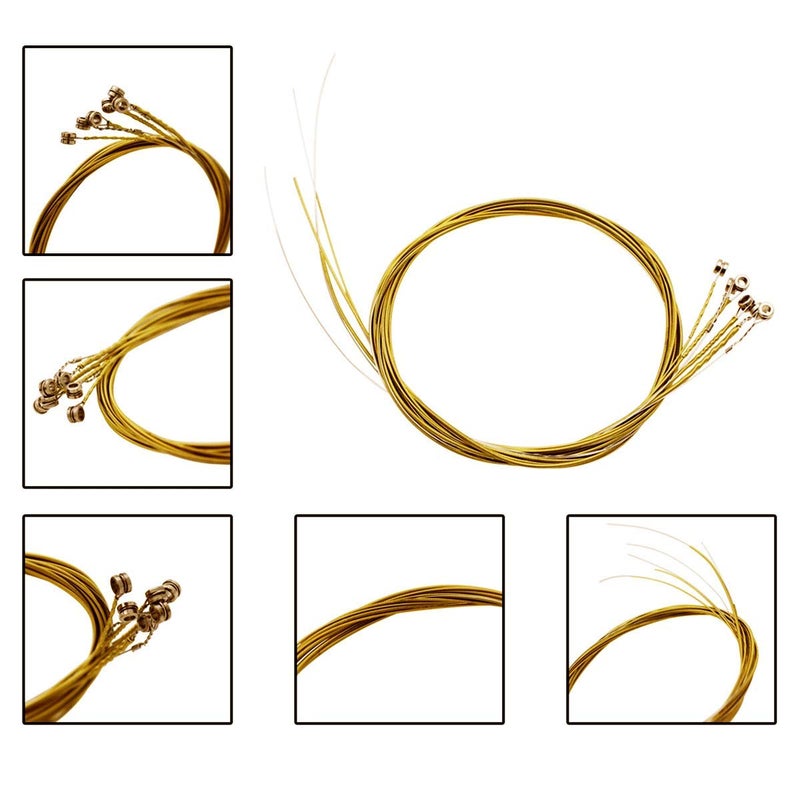 JYsun Acoustic Guitar Strings 3 Full Sets with Stainless Steel Core Phosphorus Bronze Wound Nickel-plated Bead Head Including E-1st B-2nd G-3rd D-4th A-5th E-6th - Image 2